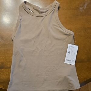 Women's Light Brown Transcend Racerback Tank Size Small